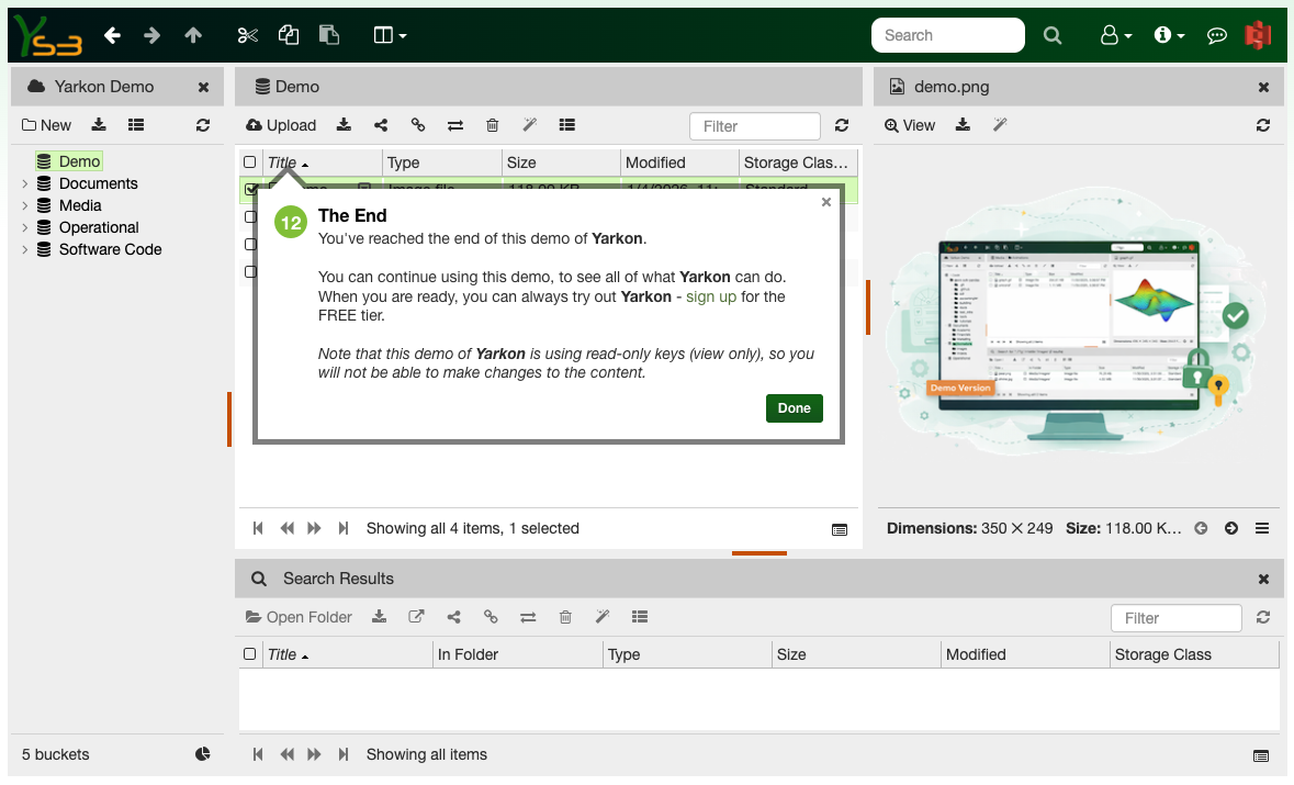 This demo is fully interactive