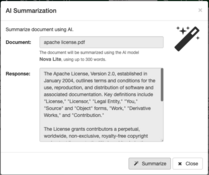 AI Summarization Example