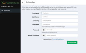 Yarkon Cloud Signup - Subscribe