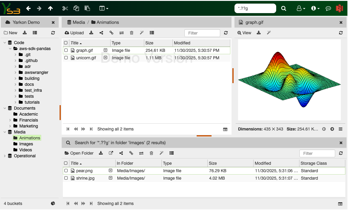 Yarkon S3 User Interface